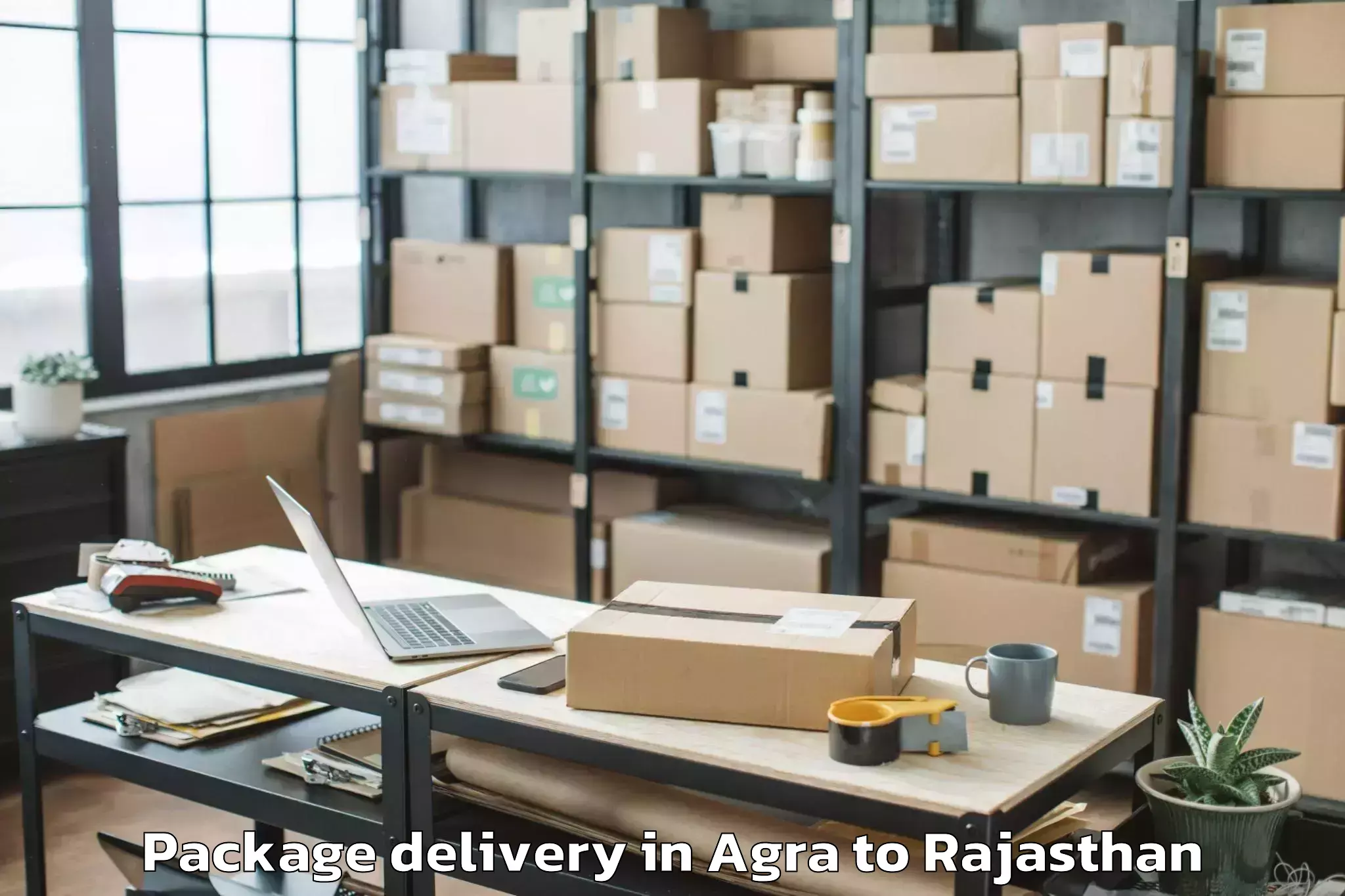 Easy Agra to Padampur Package Delivery Booking